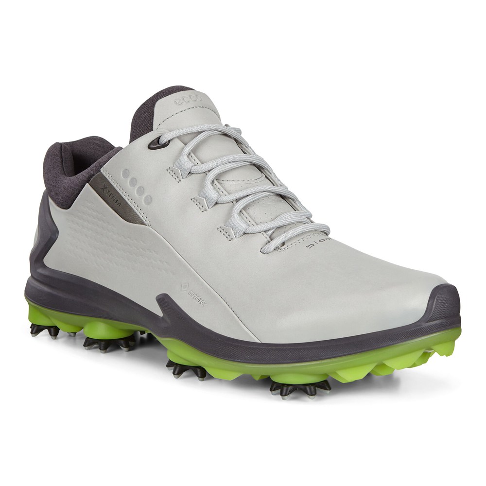 ECCO Mens Golf Shoes White - Biom G3 Cleated - HQO-106592